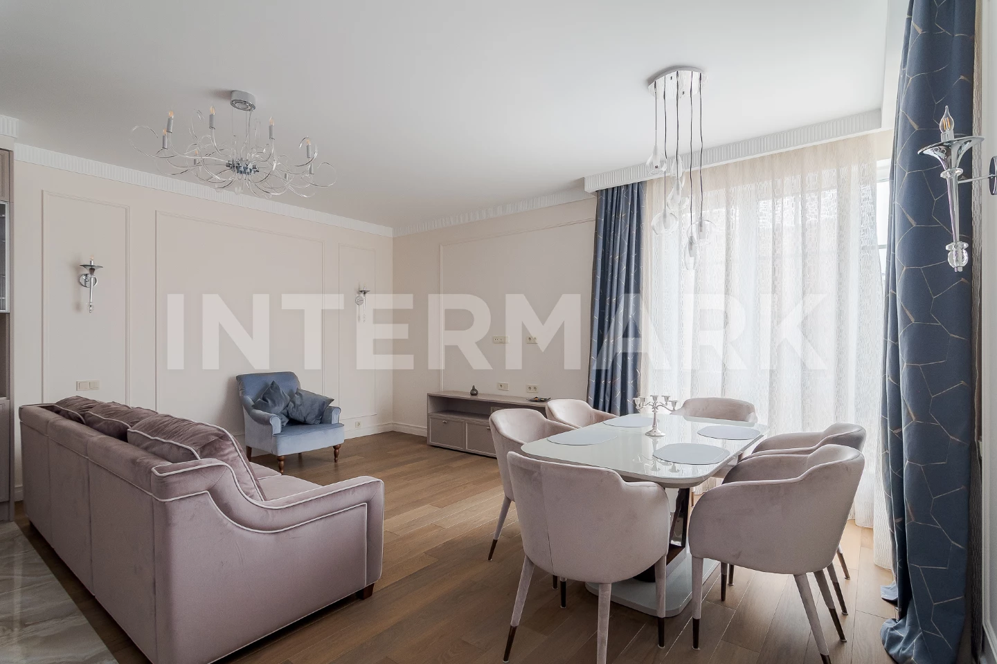 Rent Apartment, 4 rooms Residential complex Novopeskovsky 1st Smolensky Lane, 17, Photo 1