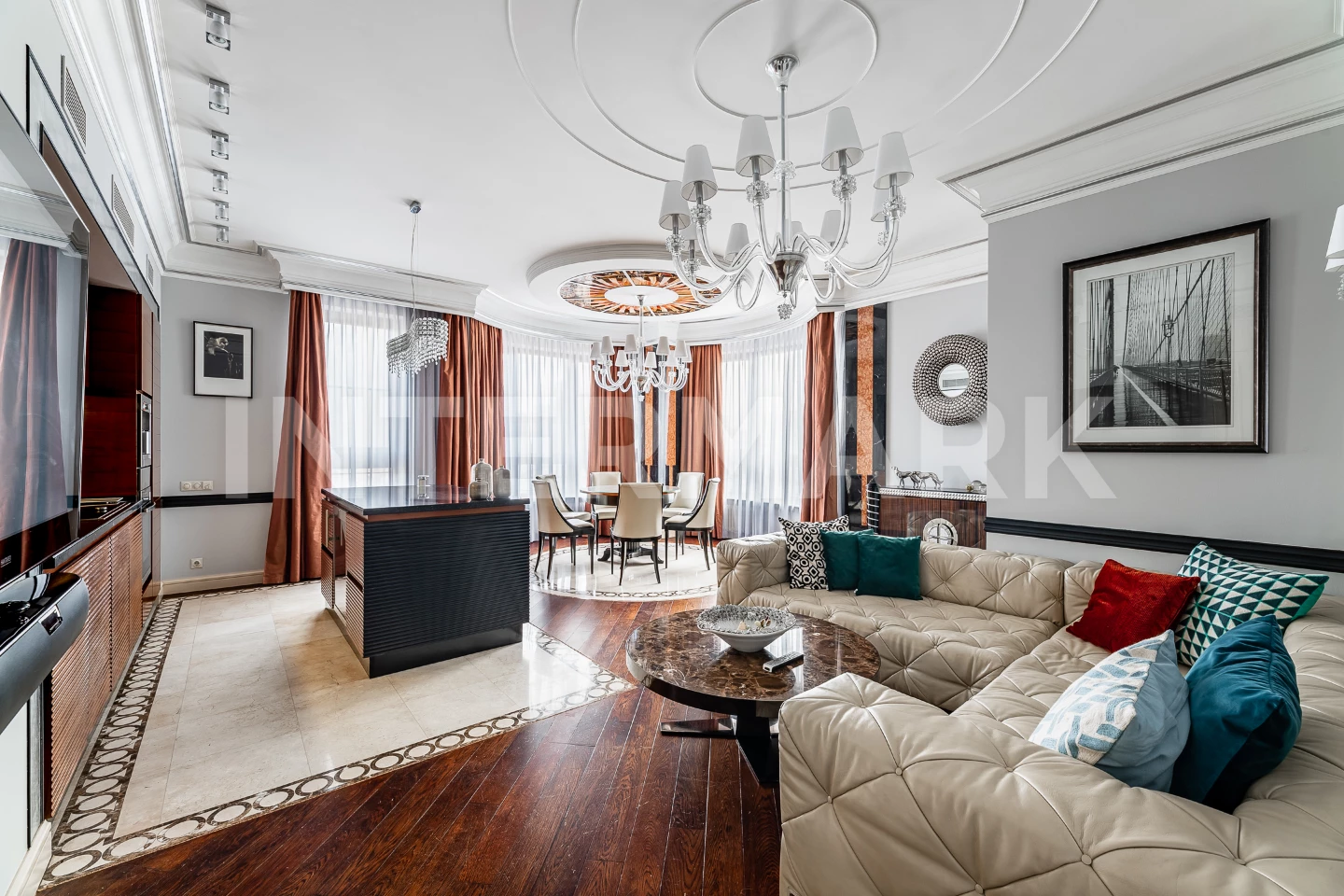 Rent Apartment, 4 rooms  Bolshoy Tishinsky Lane, 10, str. 1, Photo 1