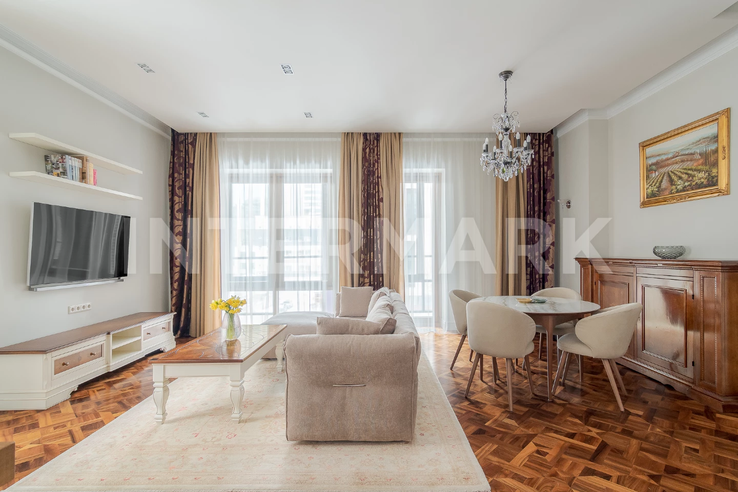 Rent Apartment, 4 rooms Residential complex Sadovye Kvartaly Trubetskaya Street, 12, Photo 1