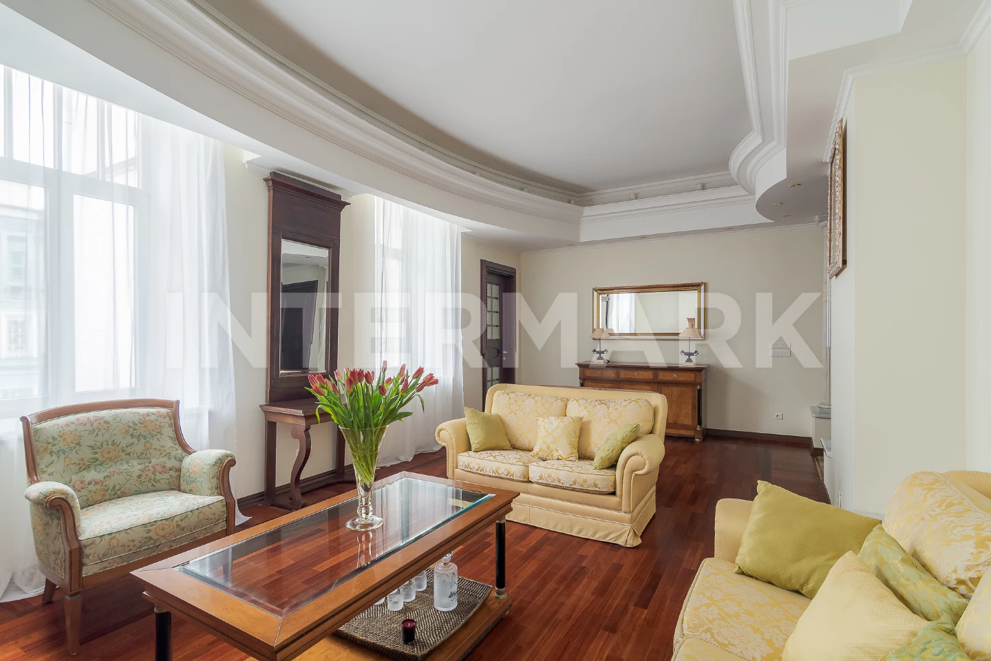 Rent Apartment, 4 rooms  Spiridonovka Street, 36, Photo 1