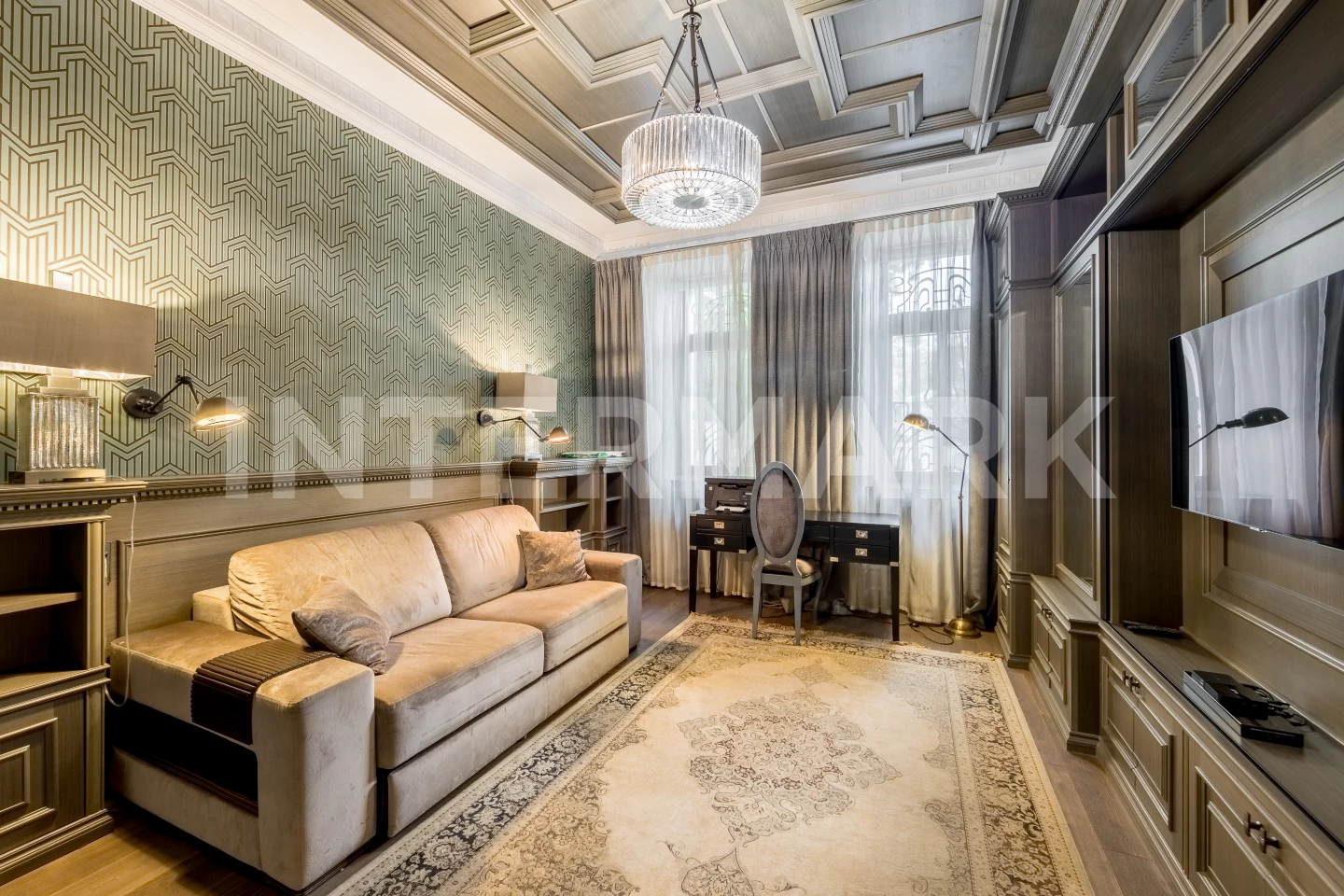 Rent Apartment, 4 rooms  Bolshoy Vlasyevsky Lane, 7/24, str. 2, Photo 1