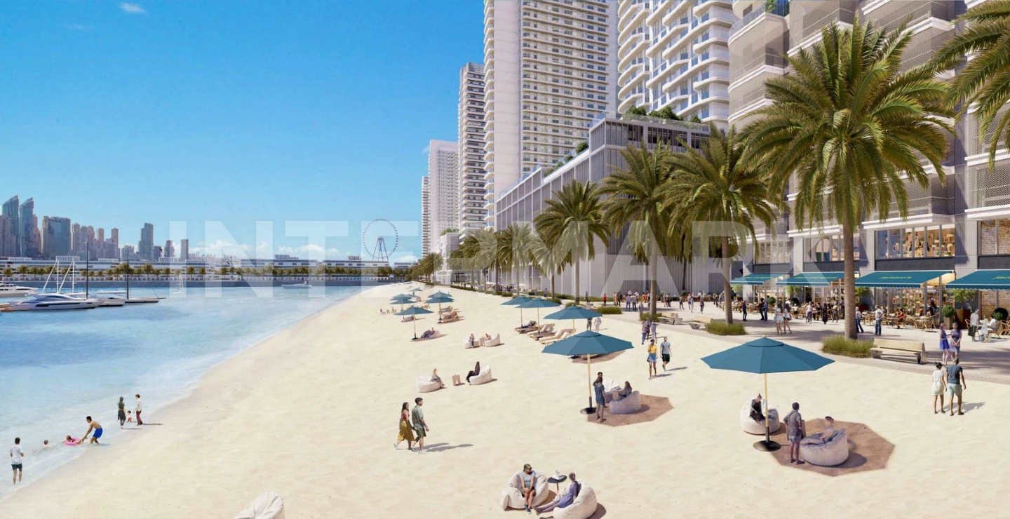  Квартиры премиум-класса с 2 спальнями в прибрежном районе Emaar Beachfront  ОАЭ, Фото 1