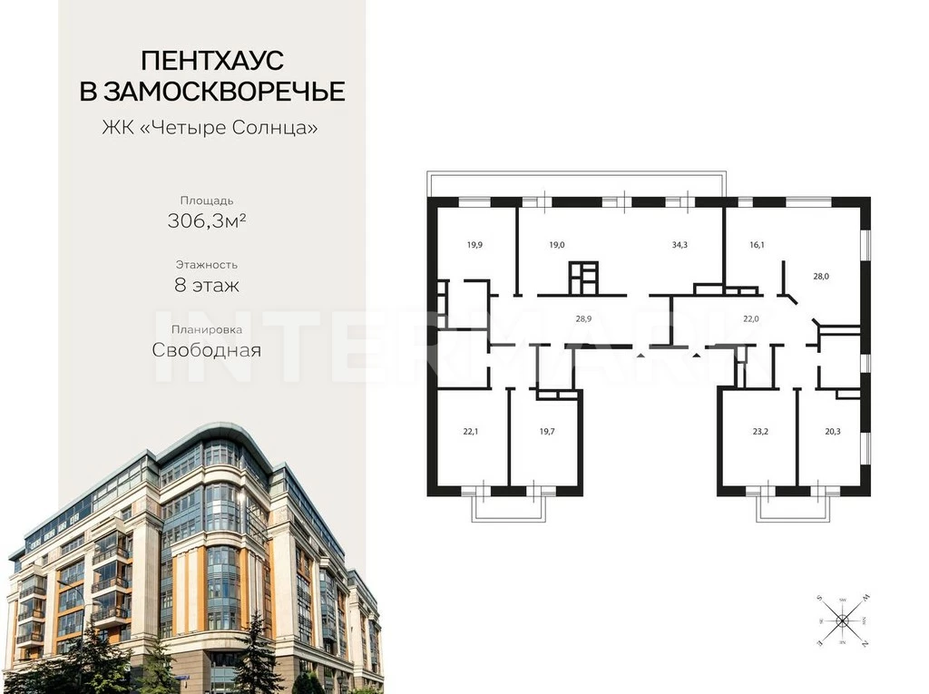 Квартира, 1 комната  Большая Татарская улица,  7к1, Фото 1