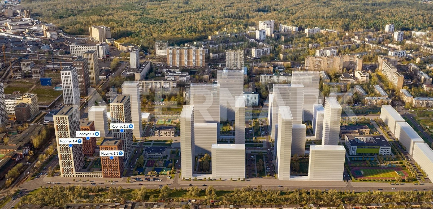  Ритейл в ЖК Открытый парк улица Николая Химушина, к 1.3, Фото 1