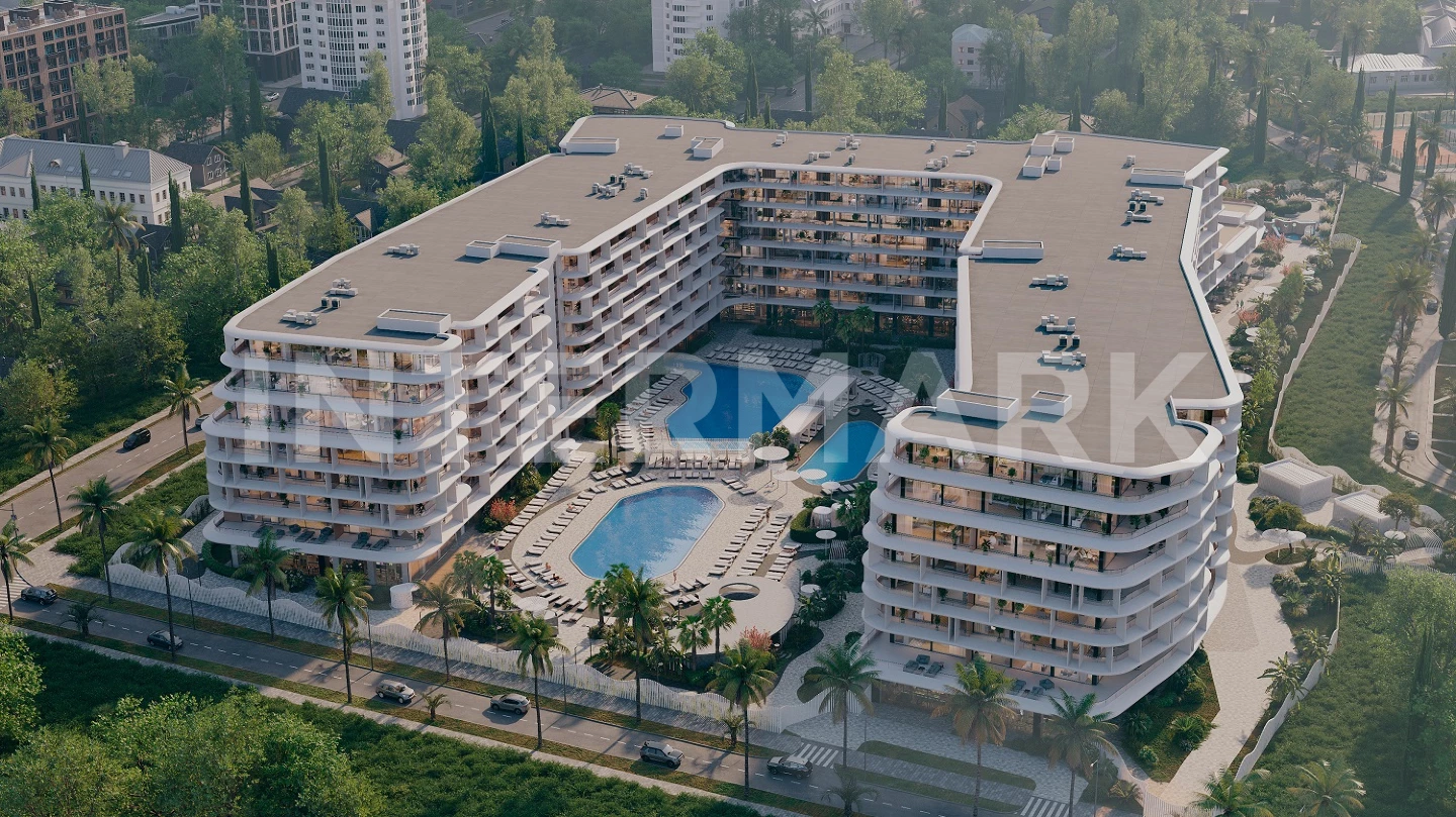 Квартиры, Апартаменты ЖК Мандарин Гарден (ALEAN EMERALD MANDARIN GARDEN) г. Сочи, Демократическая улица, 18, Фото 1
